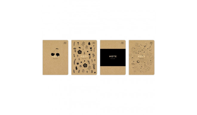 Kaustik A5 60 lehte joon, Kraft, assortii, Interdruk