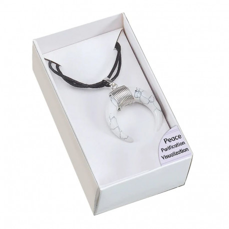 Lo Scarabeo White Magnesite Amulet Pendant