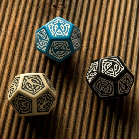 Q Workshop D12 Hit Location Dice Sand And Black Colors