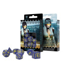 Galactic Dice RPG Dice Set Blue And Yellow Colors