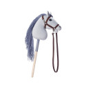 Horse on a stick HOPPIHORSE Hobby Horse A4 gray