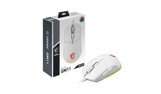 Optiline Hiir MSI CLUTCH GM11 WHITE