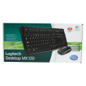 Logitech MK120 corded Desktop black USB (US)
