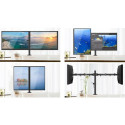 Techly 13-27" Desk Stand for 2 Monitor with Clamp" ICA-LCD 482-D