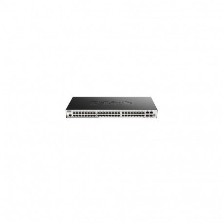 D-Link DGS-1510-52X/E network switch Managed L3 Gigabit Ethernet (10/100/1000) 1U Black
