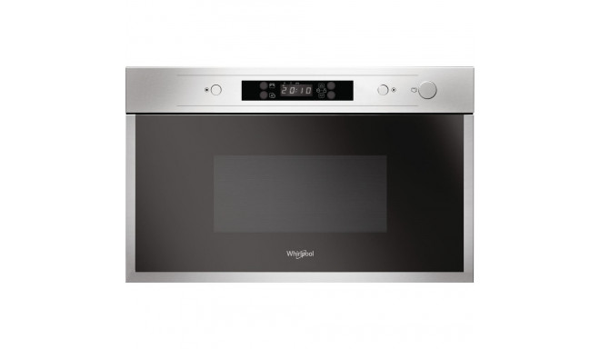 Whirlpool AMW 440/IX microwave Built-in Solo microwave 22 L 750 W Black,Silver