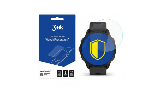 3mk Watch Protection™ v. FlexibleGlass hybrid glass on Garmin Forerunner 955