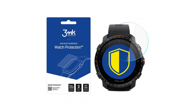 3mk Watch Protection™ v. FlexibleGlass hybrid glass on Polar Grit X Pro