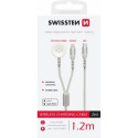 Swissten Wireless Charger 2in1 Apple Watch and Lightning USB-C 1.2m