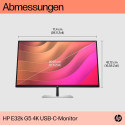 "80cm/31,5'' (3840x2160) HP E32k G5 IPS HDMI DP USB-C Pivot UHD Speaker"