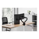 NEOMOUNTS Next Slim Desk Mount double display topfix clamp/grommet black