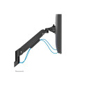 NEOMOUNTS Next Slim Desk Mount double display topfix clamp/grommet black