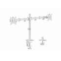 Equip 17&quot;-32&quot; Articulating Dual Monitor Desk Mount Bracket, White