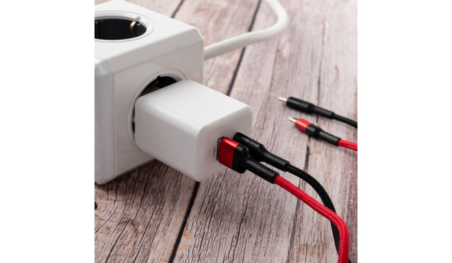 Caruba USB C to USB C 60W Cable 1 Meter Red