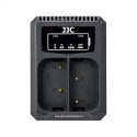 JJC Olympus DCH BLX1 USB Dubbele Batterijlader (Olympus OM System BCX 1)