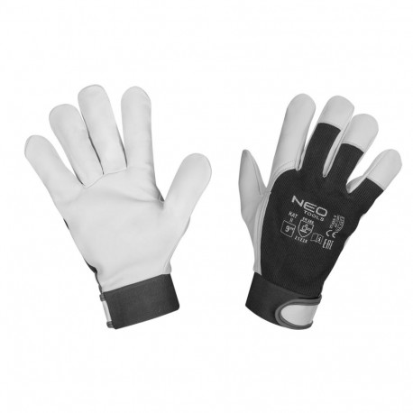 Töökindad 2122X, kitsenahast, takjakinnitusega, suurus 9", CE