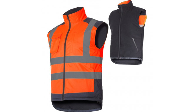 Kahepoolne hoiatusvest, oranž, "s", CE