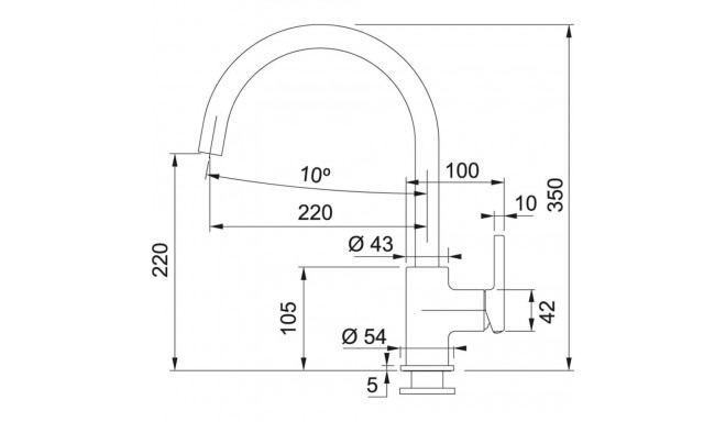 Mixer for washing machine Lina XL stone gray 115.0626.022