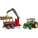 Bruder Bruder 03154 John Deere tractor with forestry trailer