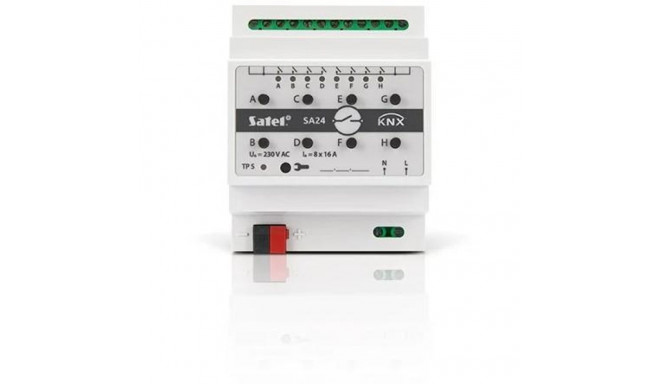 Satel KNX-SA24 smart home actuator DIN rail-mounted Switching actuator 8 channels