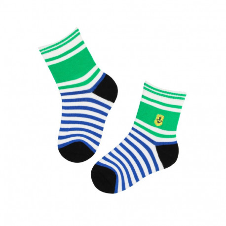 SOKISAHTEL CASPAR sinised triibulised sokid lastele 438, 439, 443