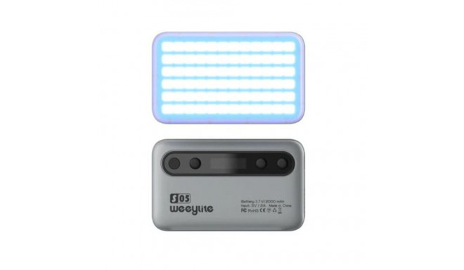 Weeylite video light S05 RGB LED, light grey