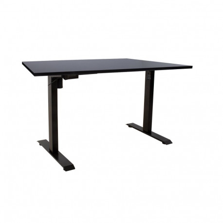 Desk ERGO with 1 motor 140x80xH71-121cm, black