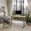 Rakstāmgalds ERGO OPTIMAL ar 2 motoriem 140x70cm, hikorijs