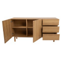 Sideboard SUNNY 150x40xH80cm, melamine oak