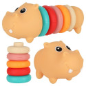 Hippo sensoorsed plokid hariduslik pehme puzzle sobitamine
