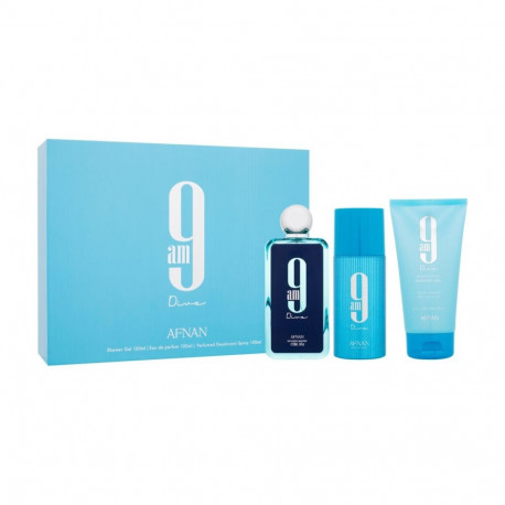 Afnan 9am Dive Eau de Parfum (100ml) (Edp 100 ml + Shower Gel 150 ml + Deodorant 150 ml)