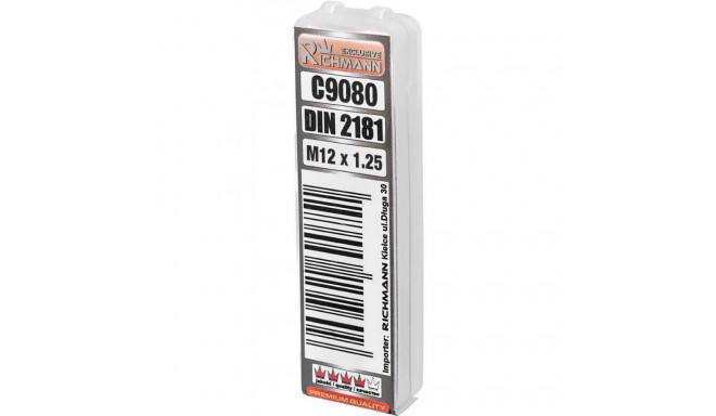 Fine thread tap M12 x 1.25 mm 2 pcs.