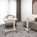 Up Up Forseti Adjustable Height Table, White