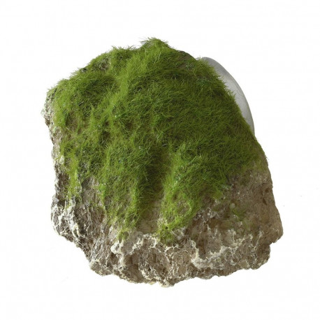 Aquarium decoration, moss stone with suction cup XS 9x6x6,5cm