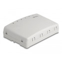 DeLOCK Mini Desktop Patch Panel 6 Port Cat.6a (grey)