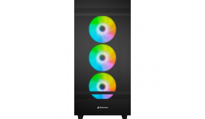 Sharkoon Rebel C50 RGB, tower case (black, tempered glass)