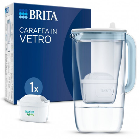 "BRITA Tischwasserfilter Model One Glas *weiß* inkl. 1 Filter"