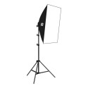 Studio set Puluz softbox 50x70cm, tripod, LED bulb 4 pcs PU5071EU