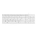 NATEC NAUTILUS keyboard Home/Office USB QWERTY US International White