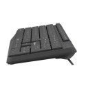 NATEC SQUID keyboard Mouse included Home/Office USB QWERTY US International Black