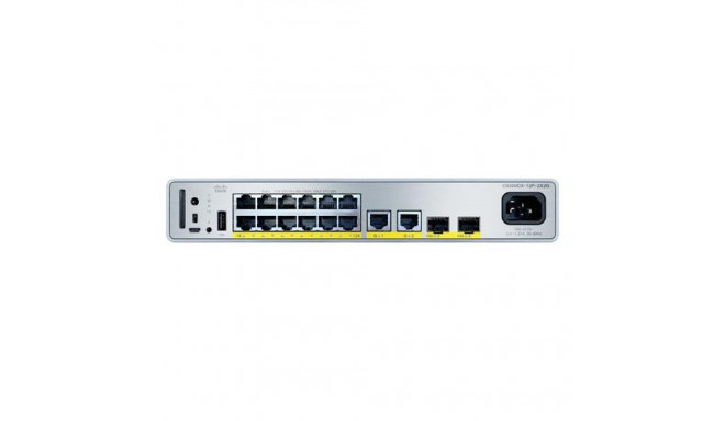 Cisco C9200CX-12P-2X2G-E network switch Managed Gigabit Ethernet (10/100/1000) Power over Ethernet (