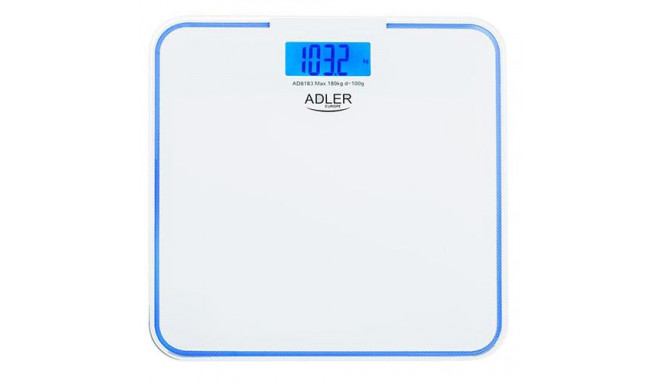 Adler AD 8183 personal scale Square Blue, White Electronic personal scale