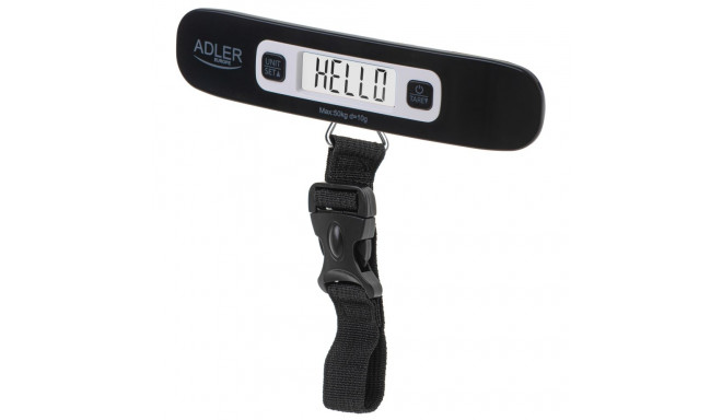 Adler | Travel Luggage Scale | AD 8190 | Maximum weight (capacity) 50 kg | Accuracy 10 g | Black