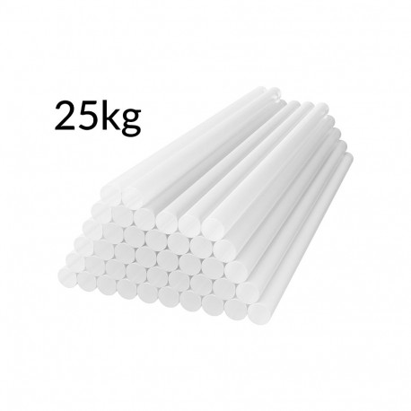 14-261# Klej do pistoletu gruby 11/250mm przezroczysty 25kg