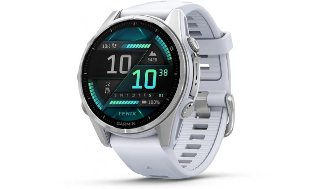 Garmin fenix 8 43mm AMOLED, silver/whitestone