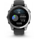 Garmin fenix E 47mm, stainless steel/black