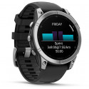 Garmin fenix E 47mm, stainless steel/black