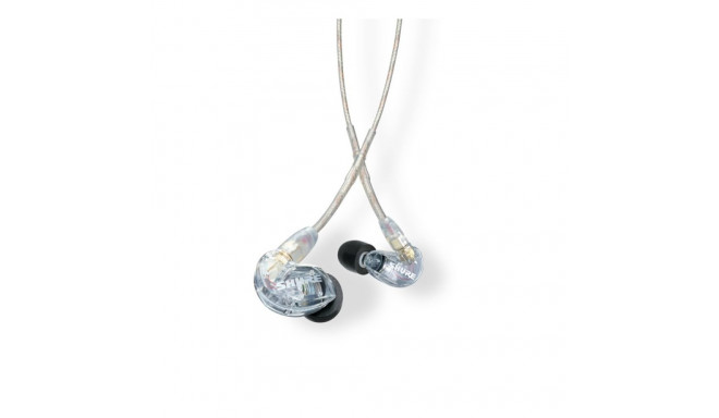 Shure SE215 Pro juhtmega läbipaistev in-ear lava/stuudio peakomplekt