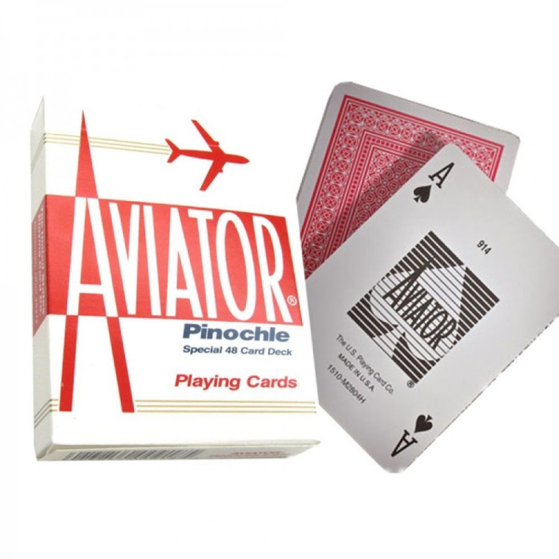 Pinochle Playing cards-aviator ( 12pk ) by 