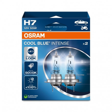 H7 12V 55W Cool Blue Intense 2tk
